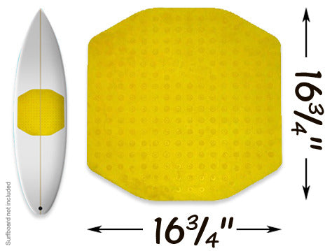 Shortboard Traction Pad (Hot Yellow)