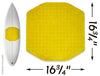 Shortboard Traction Pad (Hot Yellow)